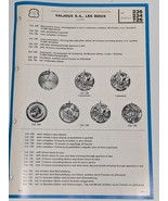 Valjoux 13&quot; Cal. 236 234 726 Chronograph Technical Bulletin Parts Diagra... - $51.34 CAD