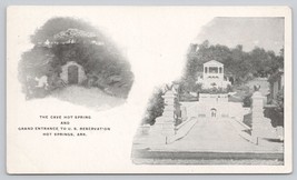 Postcard Hot Springs Arkansas Cave Hot Spring Grand Entrance U. S. Reservation - £7.11 GBP