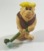 Flintstones Barney Rubble Golfing PVC Figure Cake Topper 1990 Applause 2 Inches - £6.02 GBP