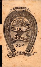 Rare PHOTO-TYPE Trade CARD- Auburn Drug &amp; Chemical Co. PIX-LIQUIDA Compound BK65 - £11.87 GBP