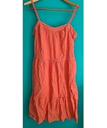 Knox Rose Women&#39;s XL Coral Orange Spaghetti Strap Maxi Sun Dress Gently ... - $23.32 CAD