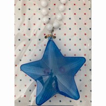 Light Up 4th of July Blue Star Beaded Necklace Party Favors New 1 Per Pa... - £3.15 GBP