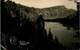 RPPC View of Crater Lake Klamath Oregon OR UNP 1910 Postcard D8 - £16.32 GBP
