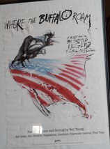 WHERE THE BUFFALO ROAM 76*50 CM 1980 MOVIE POSTER NEIL YOUNG HUNTER THOM... - $99.50