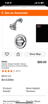 Classic Single-Handle 5-Spray Shower Faucet in Chrome (Valve Included) - $50.00