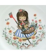 Crown Staffordshire Nursery Ware Rhyme Mary Quite Contrary 6.25 Inch Plate - $34.64