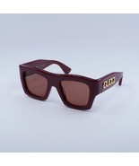 GUCCI GG1772S 003 Burgundy/Brown 52-20-140 Sunglasses New Authentic - $6,533.75 MXN