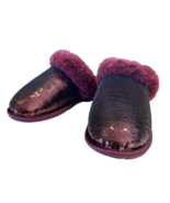 Uggs 1151290 Scuffette II Mirror Ball Slippers Wild Grape Burgundy 5 NIB - $69.00
