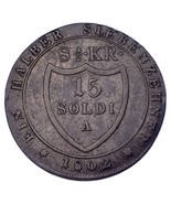 1802-A Italian States Gorizia Countship 15 Soldi KM #48 VF Condition - $1,682.33 MXN