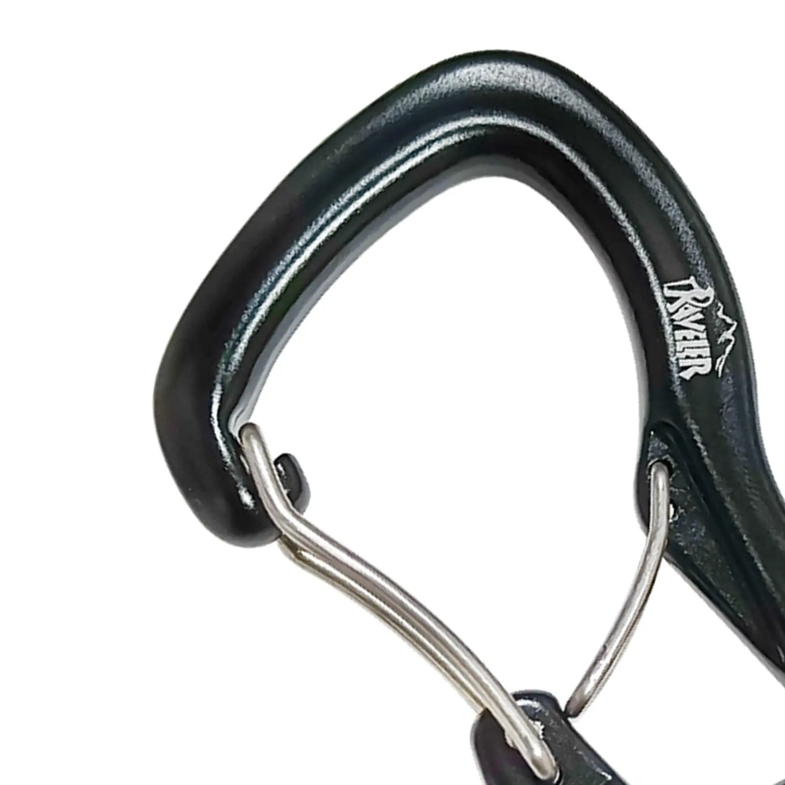 Hammock Carabiner Aluminum Lock 8kN Buckle  Climbing Hook Double Elastic Steel - £11.29 GBP