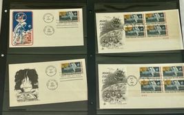Space Program Apollo International Postage Stamp Album 23 Page RARE LOT USA image 8