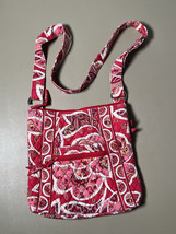 Vera Bradley Rosy Posies Shoulder Bag Hipster Crossbody Purse Pink Red White - $17.82