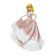 Disney Cinderella Figurine w Pink Dress 70th Anniversary Collectible 7.75" Tall image 2
