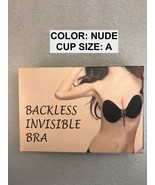 SILICONE STICKY GEL INVISIBLE  BACKLESS WIRE FREE BRA &#39;A&#39; CUP NUDE COLOR - €3,49 EUR