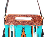Women&#39;s Western Handwoven Wool Rodeo Cowgirl Purse Shoulder Handbag 27FK51 - $108.89