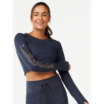 Love &amp; Sports Women’s Long Sleeve Cropped Tee - Large (12-14) - £11.94 GBP