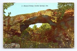 Natural Bridge Eureka Springs Arkansas AR Linen Postcard B15 - £2.10 GBP