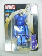 Medicom Toy Bearbrick Be@rbrick unbreakable 100% MARVEL Comic Avengers Logo Blue - £23.80 GBP