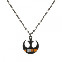 Star Wars The Force Awakens Black Squadron Rebel Logo Metal Necklace NEW... - £12.11 GBP