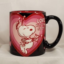 Hallmark Peanuts Snoopy 3D heart Mug &quot;Love Hits The Spot&quot; Valentine&#39;s Love  - £11.67 GBP