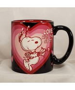 Hallmark Peanuts Snoopy 3D heart Mug &quot;Love Hits The Spot&quot; Valentine&#39;s Love  - £11.63 GBP