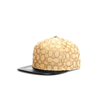 Coach F68861 Signature Jacquard Leather Brim Hat Caps, Khaki No Patch,  ... - $118.75