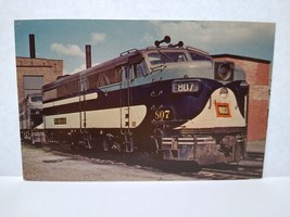 Railroad Postcard Wabash 807 Locomotive Steam Train Audio Visual Decatur ILL - £7.47 GBP