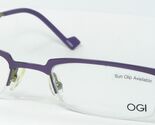 OGI MOD. 2225 690 PURPLE / GREEN EYEGLASSES GLASSES METAL FRAME 46-20-135mm - $23.76