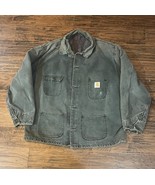 Vintage CARHARTT CB143 Made In USA Chore Jacket Coat Men’s Size L Blanke... - $2,251.61 MXN