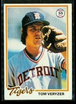 Vintage 1978 TOPPS Baseball Trading Card #633 TOM VERYZER Detroit Tigers - £6.72 GBP