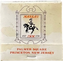 Nassau, Palmer Square, Princeton, New Jersey, Match Book Matches Matchbook - £9.58 GBP