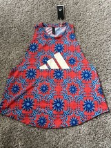 Adidas X Farm Rio Red Blue Sleeveless Tank Pull Over Active Logo Size XS - $37.39