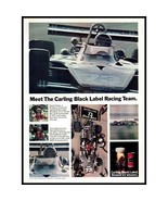 1973 Carling Black Label Beer Racing Team Vintage Print Ad Formula One W... - $10.97