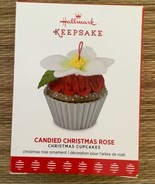 Hallmark Cupcakes Candied Christmas Rose Ornament 8th In Series 2017 NEW - £15.14 GBP