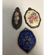 Rosenthal Hand Painted Porcelain Pendants Lot Of Three - $41.70 CAD