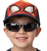 Marvel Avengers Spider-Man Boy Baseball Hat Cap (OSFM) + 1 Pair Sunglass... - $17.81