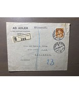 Sammelbrief Umschlag aus der Schweiz nach Palästina 1936 - $10.58 CAD