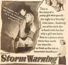 1951 Storm Warning Ronald Reagan Movie Advertisement Ku Klux Klan KKK DWY12 - $3,678.40 MXN