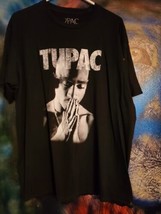 Men&#39;s Tupac 2 Pac Short Sleeve Cotton Blend Graphic T-Shirt - Black Size... - £6.39 GBP