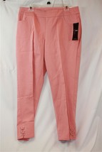 NWT SLIM-SATION Women&#39;s Pull-on Solid Pink Rose Ankle XX Pattern Pant wi... - $56.99
