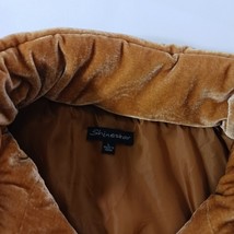 Shinestar SJ3441 Women's Merigold Camel Velvet Cropped Puffer Jacket Size Large image 5
