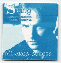 Sting Backstage Pass Original 1996 World Tour Vintage Pop Rock Police Cloth Blue - £7.27 GBP
