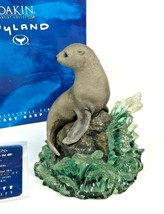 Dakin Artist Collection Wyland &quot;Baby Harp Seal Pup&quot; Figurine Sculpture COA - $21.78