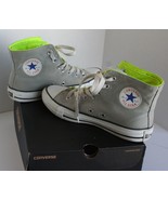 CONVERSE ALL STAR CHUCKS CT Two Fold Hi Mirage Gray Lime Men&#39;s Size 3 Wo... - $24.74