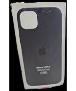 Original Apple MagSafe Silicone Case iPhone 14 Plus Black MPT33ZM/A New - $16.99