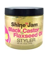 Shine n Jam Black Castor Flaxseed Styler Gel 16oz - $15.99