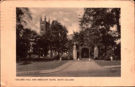 Postcard - College Hall And Grecourt Gates, Smith College 1943-BK58 - £3.10 GBP