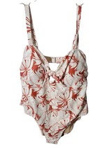 Old Navy Women Tie Front One Piece Swimsuit 3X Orange  - $28.45