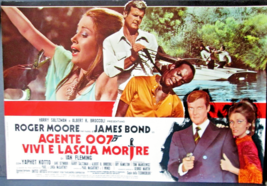 ROGER MOORE,JAMES BOND 007 (LIVE AND LET DIE) ORIG,1973 RARE VER,MOVIE P... - $5,448.01 MXN