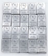 Lot of 20 x 1 Ounce Oz , Titanium Bullion Bar .996 Fine, Pure titanium ,... - $122.66